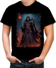 Camiseta Colorida Lich Ancião Desenhado Magia 5