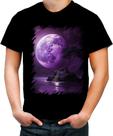 Camiseta Colorida Lua Púrpura Luar Roxo Moon Lunar 7 Camiseta Colorida Lua Púrpura Luar Roxo Moon Lunar 7