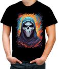 Camiseta Colorida Máscara de Fantasma Ghost 3