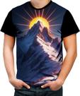 Camiseta Colorida Montanha Neon Mountain Translucent 4