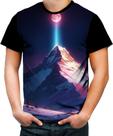 Camiseta Colorida Montanha Neon Mountain Translucent 7