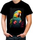 Camiseta Colorida Papagaio Brasileiro Pássaro 4