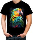 Camiseta Colorida Papagaio Brasileiro Pássaro 5