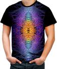 Camiseta Colorida Psicodelica Simetric Psíquico Ilusion 1