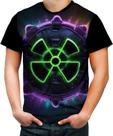 Camiseta Colorida Radiação Radioativo Radioactive Perigo 2
