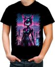 Camiseta Colorida Raposa Humanóide Vaporwave 6