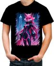 Camiseta Colorida Raposa Humanóide Vaporwave 9