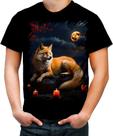 Camiseta Colorida Raposa Japonesa Kitsune Lenda 1