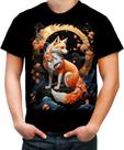 Camiseta Colorida Raposa Japonesa Kitsune Lenda 2