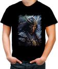 Camiseta Colorida Samurai Espectral Trevas Japão Era Edo 5 Camiseta Colorida Samurai Espectral Trevas Japão Era Edo 5