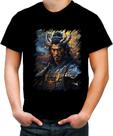 Camiseta Colorida Shogun Espectral Trevas Japão Era Edo 4 Camiseta Colorida Shogun Espectral Trevas Japão Era Edo 4
