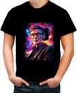 Camiseta Colorida Stephen Hawking Físico Brilhante Gênio 2