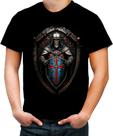 Camiseta Colorida Templário Medieval Cruzadas 6