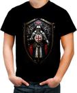 Camiseta Colorida Templário Medieval Cruzadas 7