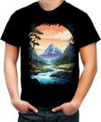 Camiseta Colorida Templo Budista Anime Buda 10