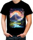 Camiseta Colorida Templo Budista Anime Buda 3