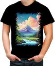 Camiseta Colorida Templo Budista Anime Buda 9