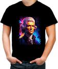 Camiseta Colorida Thomas Jefferson Presidente do EUA 2 Camiseta Colorida Thomas Jefferson Presidente do EUA 2