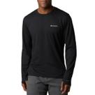 Camiseta Columbia Longa Masculina EEG Tech Trail Crew Preta