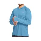 Camiseta Com Capuz Masculina Leve E De Secagem Rápida Com Proteção Solar UPF 50+ E Abertura Para O Camiseta Com Capuz Masculina Leve E De Secagem Rápida Com Proteção Solar UPF 50+ E Abertura Para O