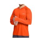 Camiseta Com Capuz Masculina Leve E De Secagem Rápida Com Proteção Solar UPF 50+ E Abertura Para O