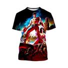 Camiseta Com Estampa 3D Do Filme De Terror Dracula, Moda De Verão, Gola Redonda, Manga Curta, Top Camiseta Com Estampa 3D Do Filme De Terror Dracula, Moda De Verão, Gola Redonda, Manga Curta, Top