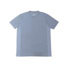 Camiseta com faixa em tecido poliester, cor cinza, marca basic+ tamanho p