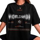 Camiseta Coreana Feminina Over Size Word
