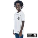 Camiseta corinthians infantil branca detalhes preto coimbra -
