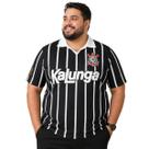 Camiseta Corinthians Listrada Kalunga Retrô Masculina Time Futebol Cor:PretoTamanho:G1