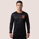 Camiseta Corinthians Manga Longa Masculina Gola Careca Leve Confortável Respirável Premium