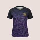 Camiseta Corinthians Respeita As Mina Feminina Roxo Oficial