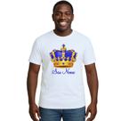 Camiseta Coroa Azul Príncipe Realeza Estampa Personalizada