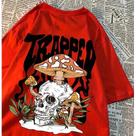 Camiseta Costas Trapped Caveira Cabeça Cogumelo Streetwear!