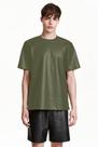 Camiseta Couro Cirrê Casual