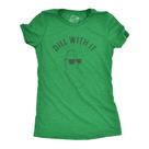 Camiseta Crazy Dog Dill with It Divertida Comida para Mujer Verde S