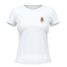 Camiseta Cristã Feminina - Morango Feliz Branca