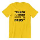 Camiseta Cristã I Believe Excluisiva Nunca foi sorte, sempre foi Deus