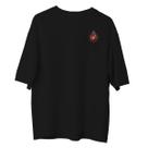 Camiseta Cristã Oversized - Sejam Santos Preta Camiseta Cristã Oversized - Sejam Santos Preta