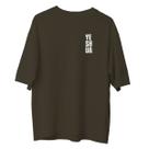 Camiseta Cristã Oversized - Yeshua Ocre