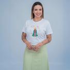 Camiseta Cristã Religiosa Católica Santinha 100% Algodão