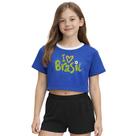 Camiseta Cropped Adulto Look Jeans I Love Brasil