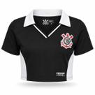 Camiseta Cropped Corinthians Feminina Timão Polo Licenciado -