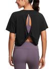 Camiseta Cropped CRZ YOGA com Costas Abertas Preta G