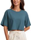 Camiseta Cropped CRZ YOGA de Algodão Pima Manga Curta Tamanho G Camiseta Cropped CRZ YOGA de Algodão Pima Manga Curta Tamanho G