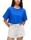 Camiseta Cropped CRZ YOGA em Algodão Pima Manga Curta Azul M Camiseta Cropped CRZ YOGA em Algodão Pima Manga Curta Azul M