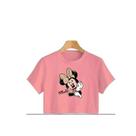 Camiseta Cropped desenho Minnie anime