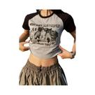 Camiseta Cropped Feminina Com Estampa De Gato Estilo Y2K Anos 90 Harajuku Ulzzang Fofa E Divertida Camiseta Cropped Feminina Com Estampa De Gato Estilo Y2K Anos 90 Harajuku Ulzzang Fofa E Divertida