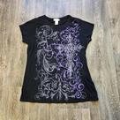 Camiseta Cropped Feminina Y2K Gótica Grunge Estilo Gatinho Vintage Anos 90 Kpop Emo