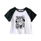 Camiseta Cropped Gráfica Y2K Kawaii Harajuku Para Meninas, Camiseta De Verão De Manga Curta My Camiseta Cropped Gráfica Y2K Kawaii Harajuku Para Meninas, Camiseta De Verão De Manga Curta My
